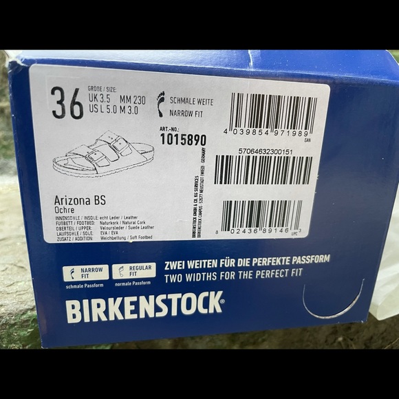 Arizona Suede Leather Ochre, soft footbed, Size 36 (5-6 US) - Picture 8 of 10